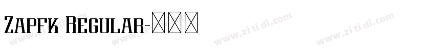 Zapfk Regular字体转换 Zapfk Regular字体转换
